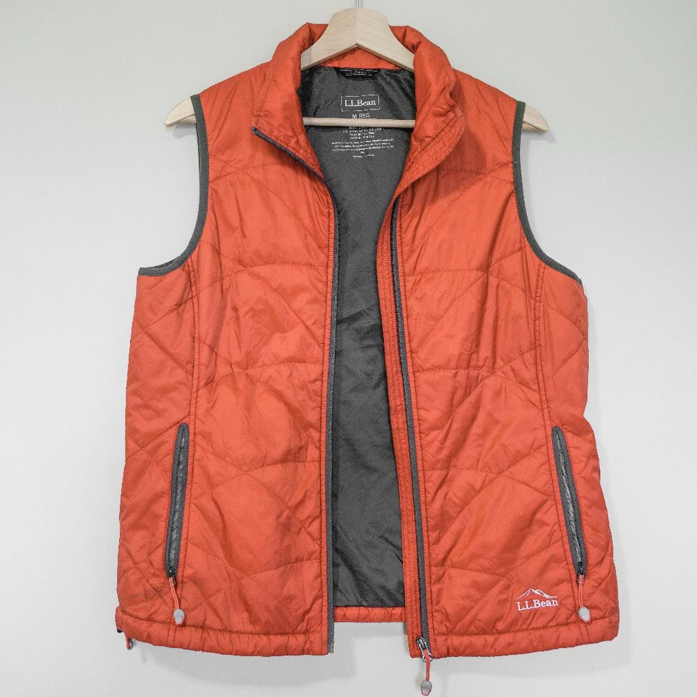 L.L. Bean Dark Cayenne PrimaLoft Packaway Vest